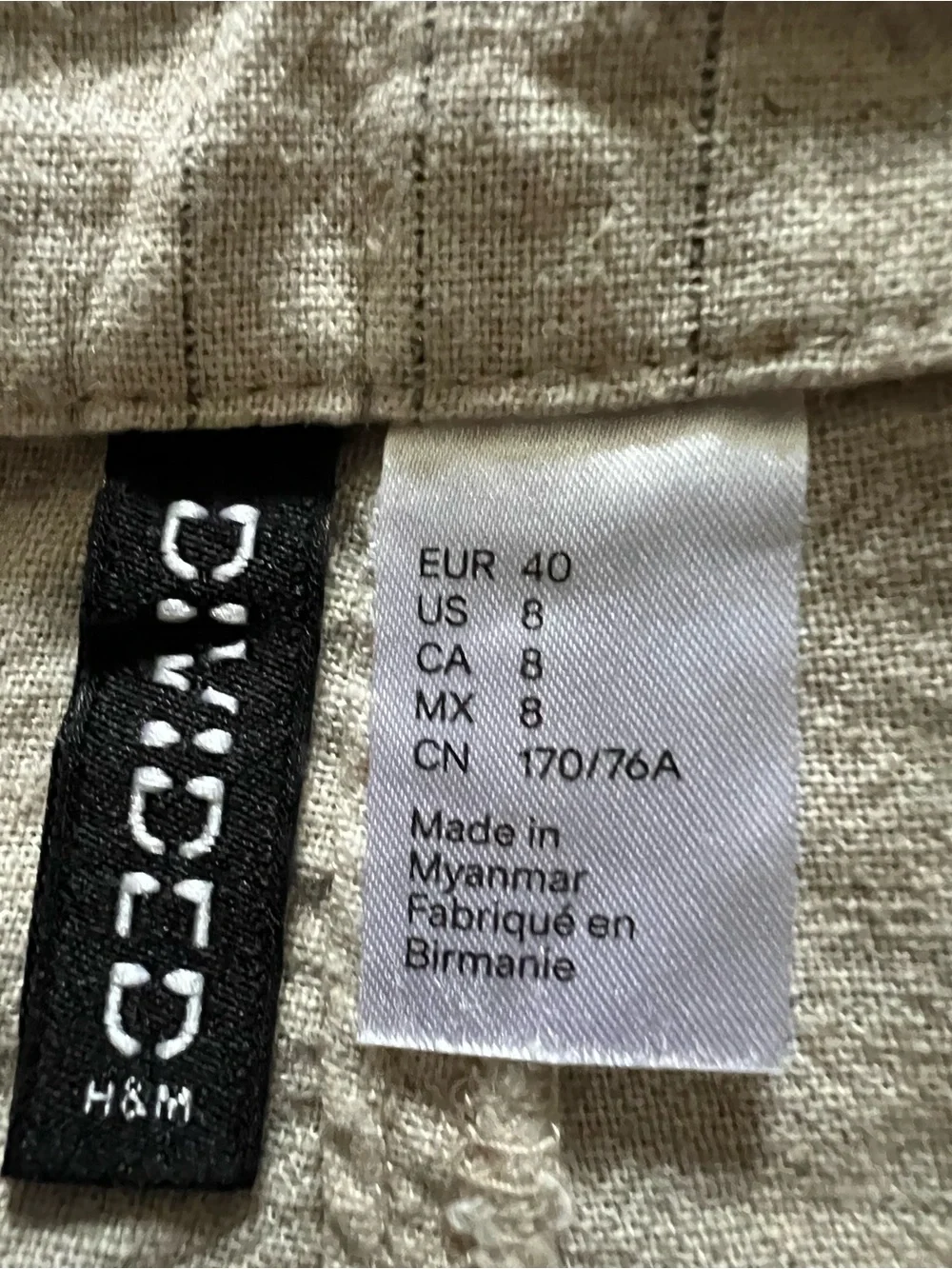 Beige Linen-Blend Pants - Lightweight Casual Trousers With Vest